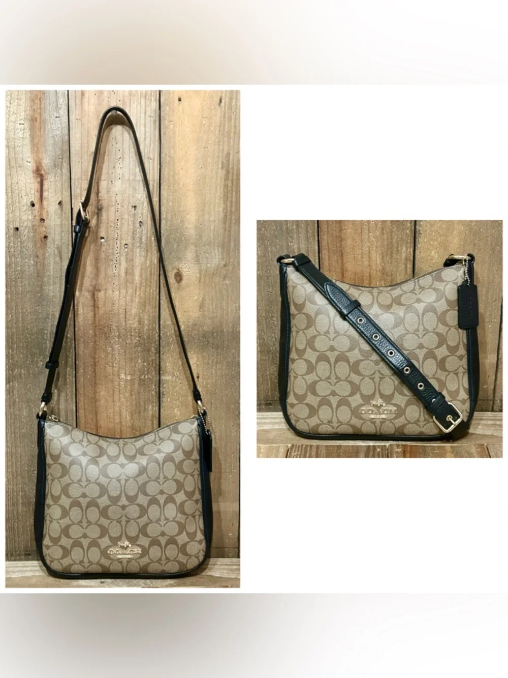 Coach. 5 Piece: Ellie File Bag with Free Sunglasses, Case, Wristlet & Dust Bag. - Picture 9 of 16